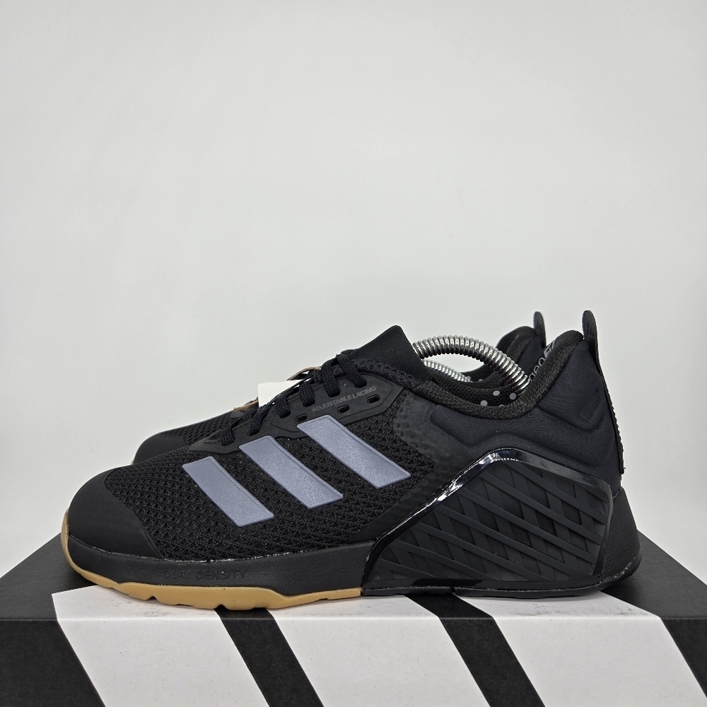adidas Dropset 3 ID8632 Core Black Grey Women's Workout Shoes Size 7.5